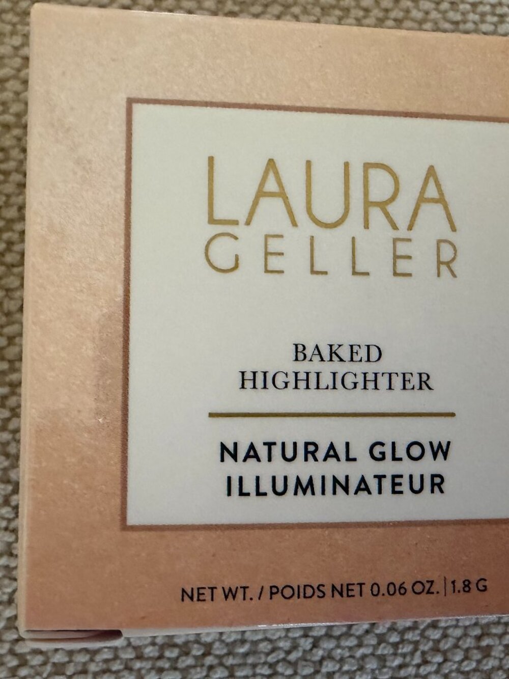 NIB Laura Geller Baked Highlighter Natural Glow FRENCH VANILLA ILLUMINATOR